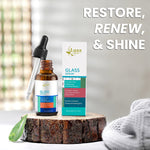 Lass Natural Glass Skin Serum bottle with Salicylic & Lactic Acid