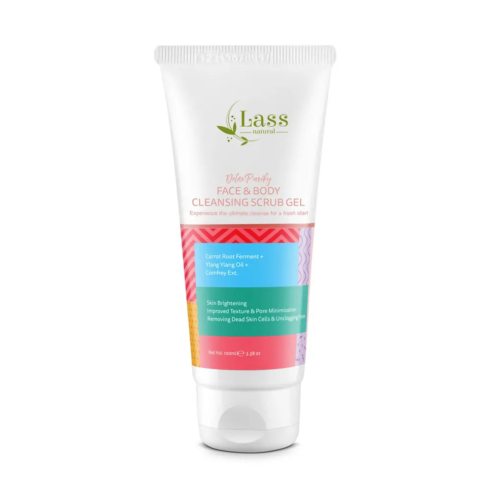Detoxifying Face & Body Scrub Gel for Deep Cleansing & Smooth Skin