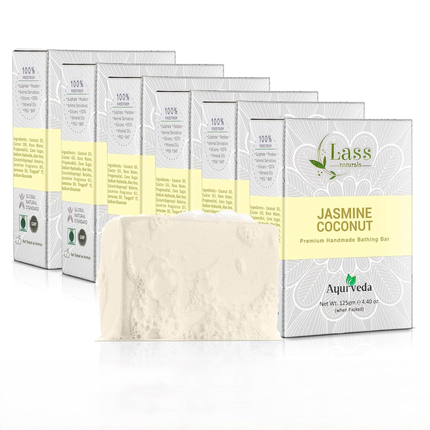 Jasmine Coconut Handmade Premium Bathing Soap,125g