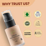 Serum Foundation with Fusion of Natural Pigments and Hyaluronic Acid- 2.1 Medium - Buy Natural Cosmetics Online