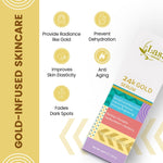 Packaging of 24K Gold Serum 30ml Korean skincare