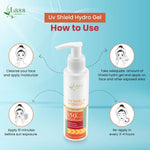 Sunscreen UVA/UVB Broad Spectrum Protection Shield Hydro Gel SPF 50+Pa+++ - Buy Natural Cosmetics Online