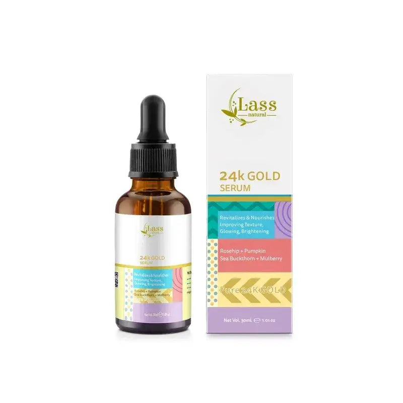 24k Gold Serum, Korean Powerful skin care infused with Vitamin E For Restore Hydration -30ml