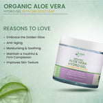 24K Gold Leaf Organic Aloe Vera Gel For Brightning & Nourshing Skin - Buy Natural Cosmetics Online