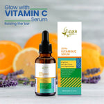 Bottle of Lass Natural 20% Vitamin C Face Serum for brightening and anti-aging