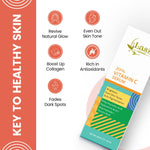 After-use result using the Vitamin C Face Serum – brighter, smoother skin