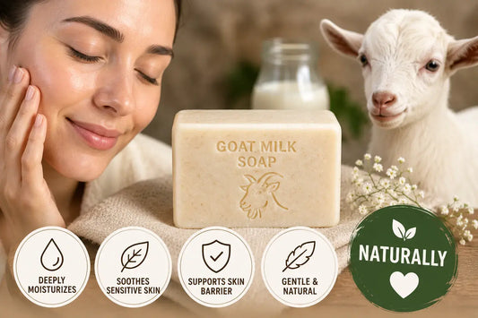 How Goat Milk Soap Helps Dry and Sensitive Skin Naturally