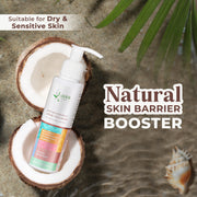 Goat Milk & Coconut Organic Creme Face Wash for Deep Hydration - Sulphate & Paraben Free