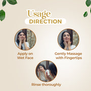 Ubtan Face Wash for All Skin Type for Tan removal and Glowing Complexion 130ml - SLS & Paraben Free