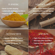 Lass Natural Ubtan Glow Pack, Traditional Beauty Rituals For Glowing Skin  - 100gm