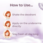 Lass Natural Snowy Fresh Deodorant Underarm Whitening for Women - 50 ML