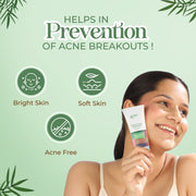 Lass Natural Bamboo Scrub Face Wash - All Skin Types, Gentle Exfoliation, Deep Cleansing, Improved Skin Texture & Tone, Organic Bamboo Scrub, Natural AHA, Turmeric Oil-100ML