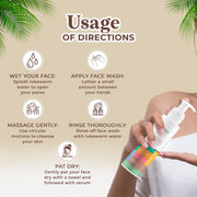 Goat Milk & Coconut Organic Creme Face Wash for Deep Hydration - Sulphate & Paraben Free