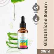 After-use skin result showing brighter, more even tone with Lass Natural Glutathione 1% Serum
