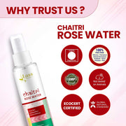 Chaitri Pure Rose Water | Reduce Redness | Boost Hydration | 100ml