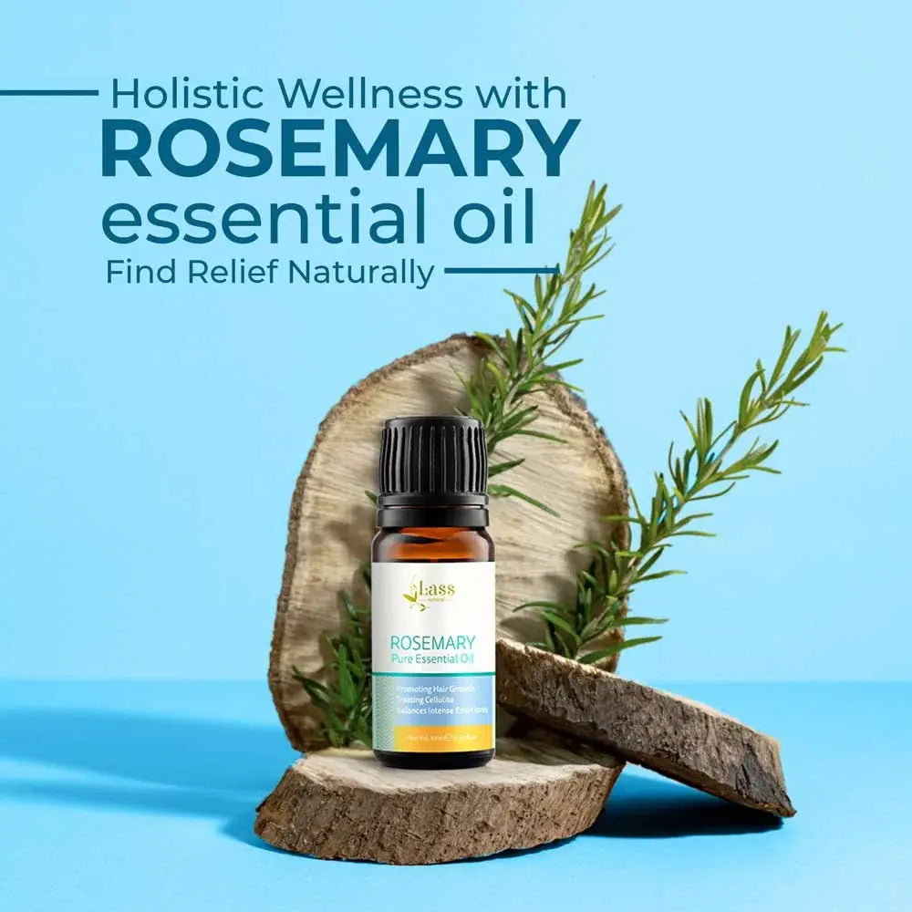 Rosemary Pure Essential Oil for Mental Clarity, Hair Growth Rituals & Skin Revitalisation – 10 ml