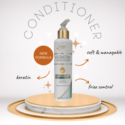 Lass Naturals Hair Smooth Keratin Conditioner to Boosts Repair & damaged hair(200ml)