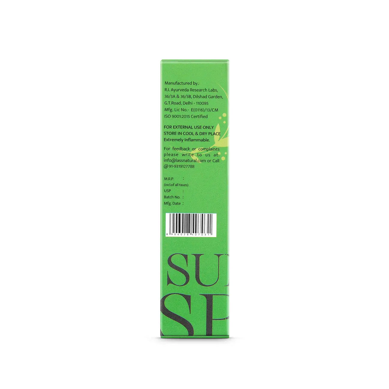 Lass Natural Summer Spice Perfume - 20ml
