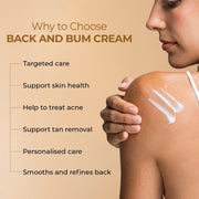 Lass Natural Back & Bum Brightening Cream - 50ml