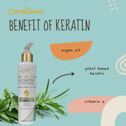 Lass Naturals Hair Smooth Keratin Conditioner to Boosts Repair & damaged hair(200ml)