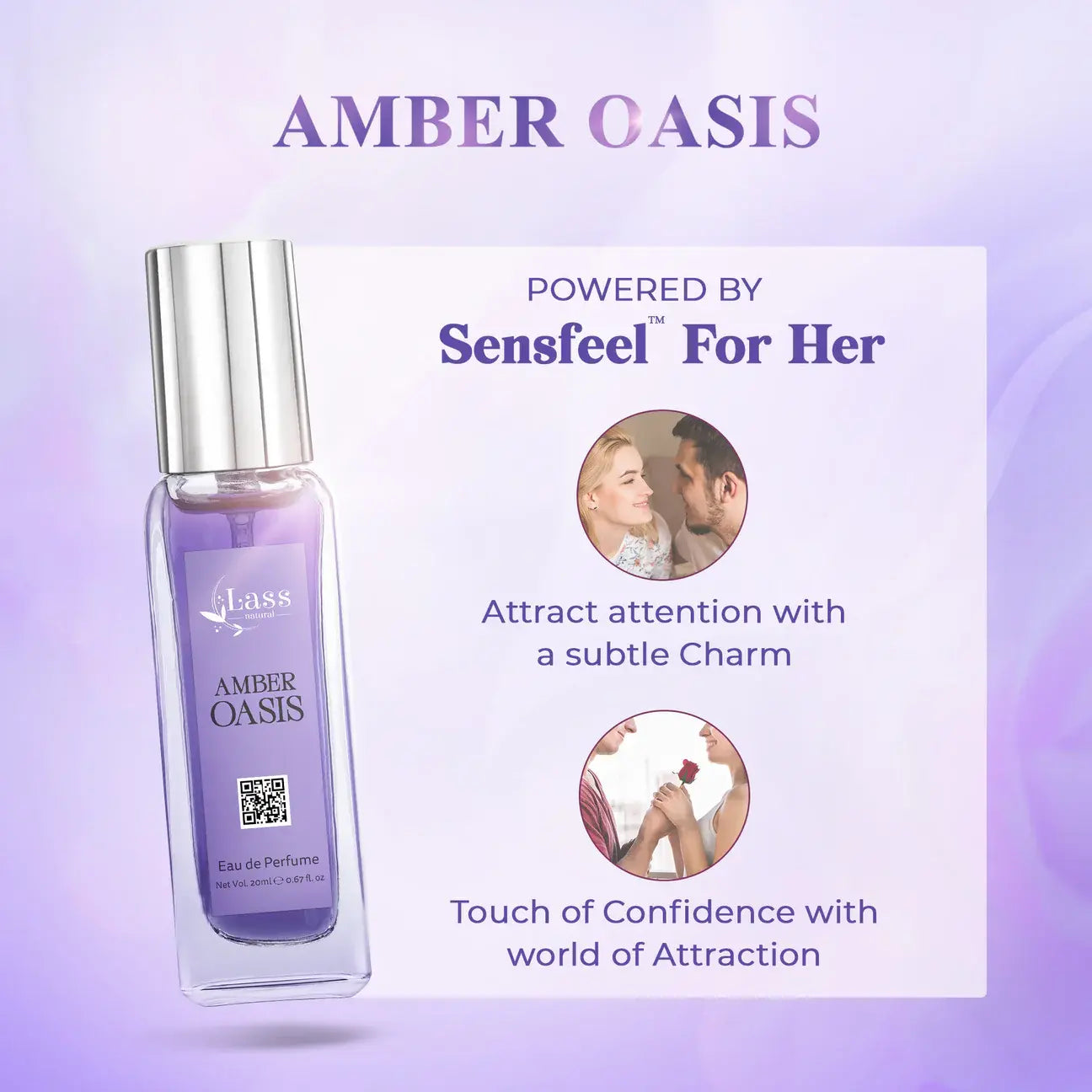 Lass Natural Amber Oasis Perfume - 20ml