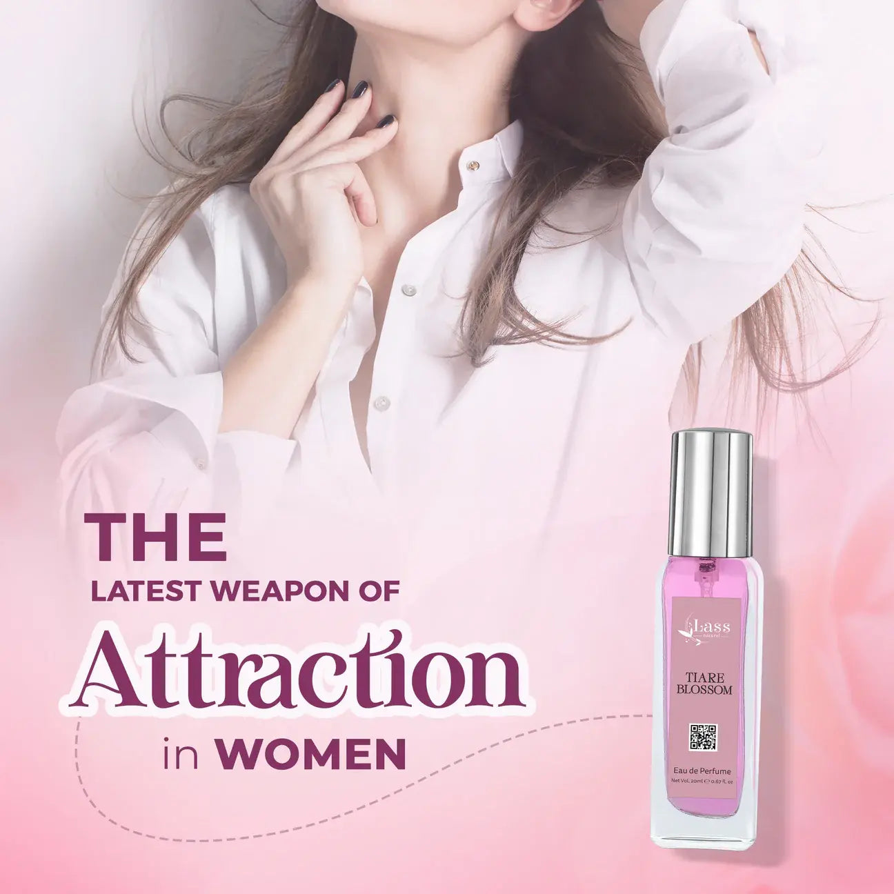 Lass Natural Tiare Blossom Perfume - 20ml