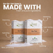 De Tan Sandalwood Premium Handmade Bathing Soap, 125g