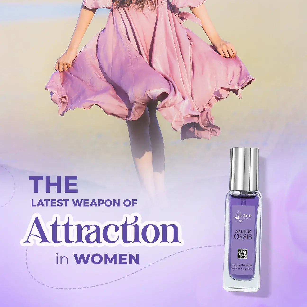 Lass Natural Amber Oasis Perfume - 20ml