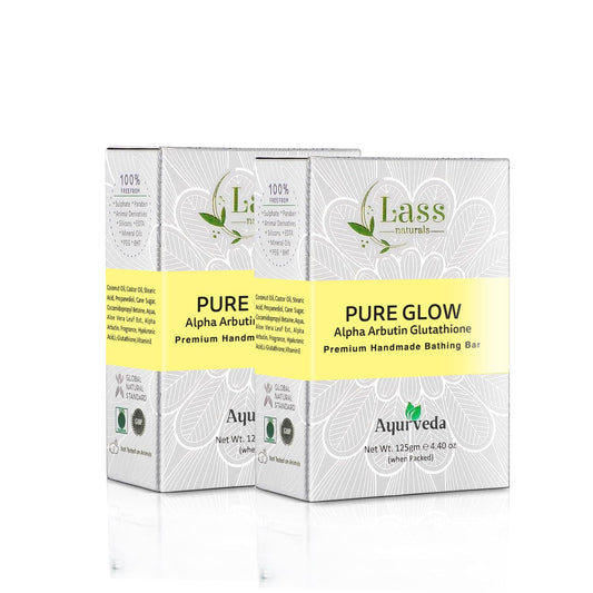 Pure Glow Alpha Arbutin & Glutathione Premium Handmade Bathing Soap, 125g