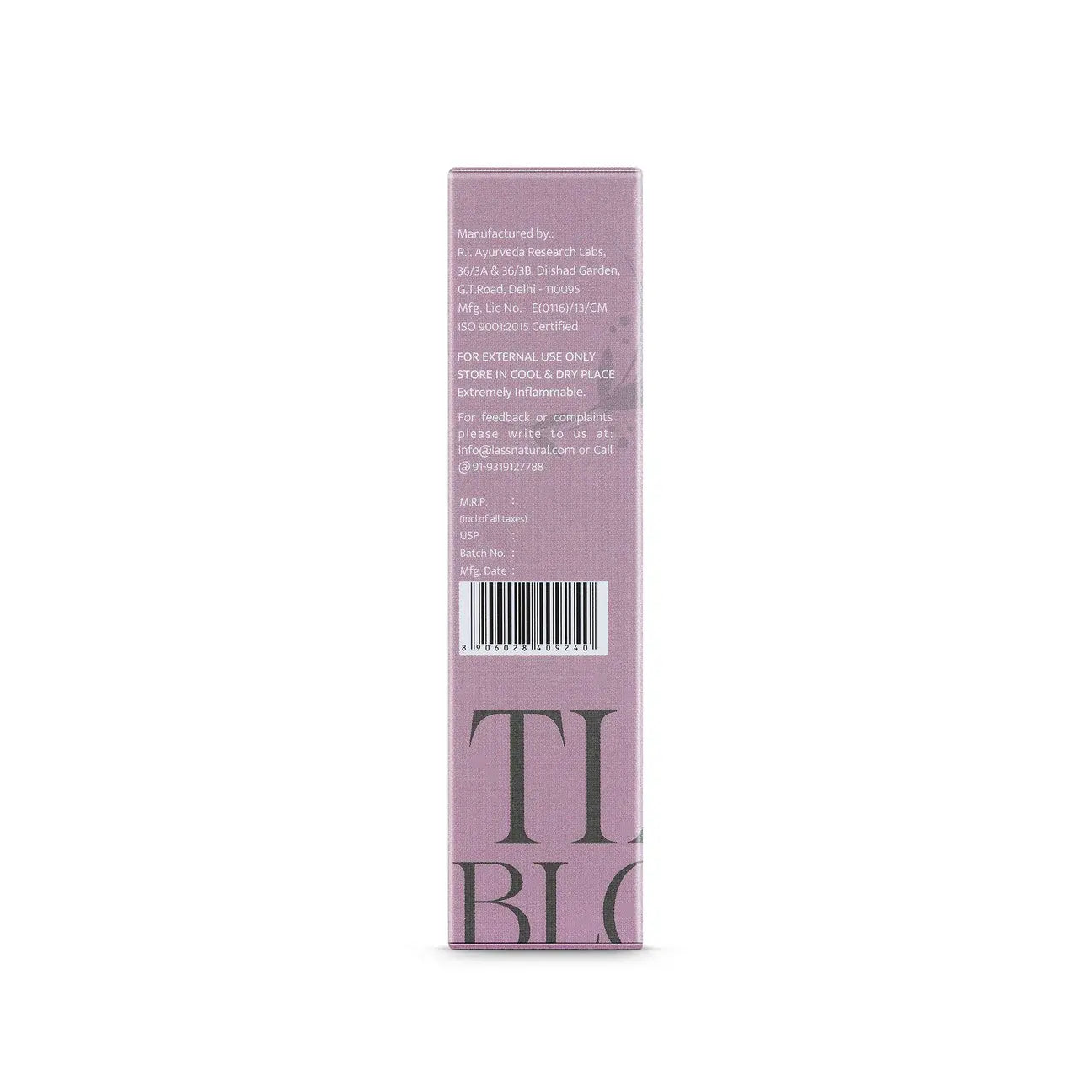 Lass Natural Tiare Blossom Perfume - 20ml
