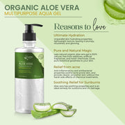 Lass Naturals Aloe Vera Gel - Head to Toe Moisturizer (500ml)