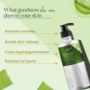 Lass Naturals Aloe Vera Gel - Head to Toe Moisturizer (500ml)