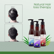 Results after using Lass Natural Hairloss Shampoo – visible hair strength and volume

