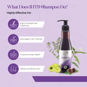 Applying Anti Hair Fall Shampoo for thick and shiny hair

