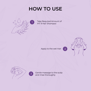 Rich lather of Anti Hair Fall Shampoo with herbal nourishment
