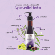 Applying Anti Hair Fall Shampoo for thick and shiny hair
