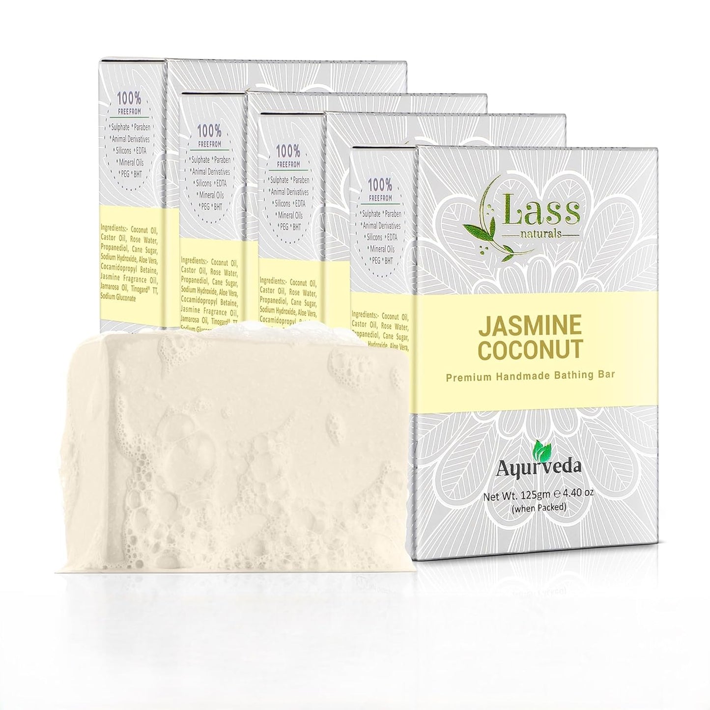 Jasmine Coconut Handmade Premium Bathing Soap,125g