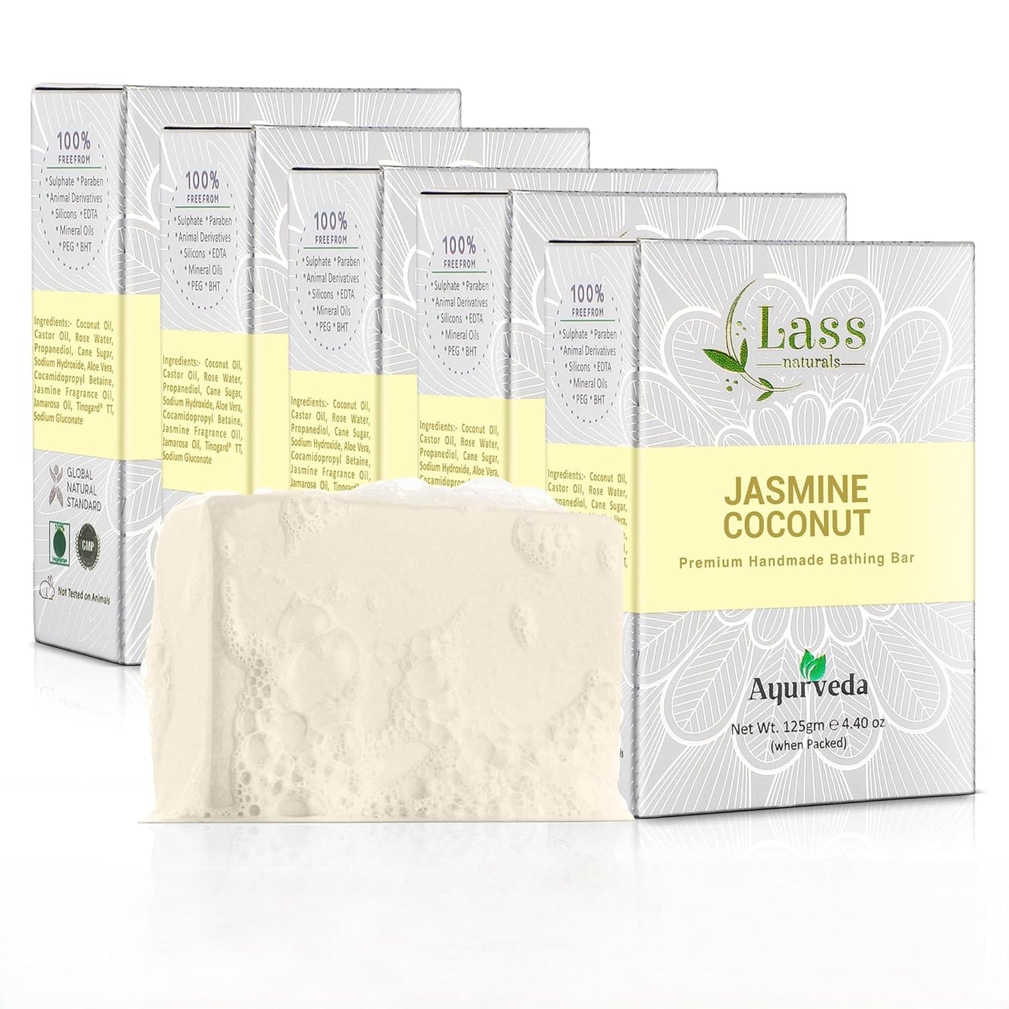 Jasmine Coconut Handmade Premium Bathing Soap,125g