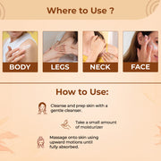 Face & Body Lotion With Shea Butter & Almond Saffron - Buy Natural Cosmetics Online