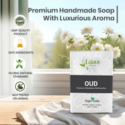 Oudh Handmade Premium Bathing Soap for Gentle Cleansing & Luxurious Fragrance