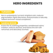 Sandalwood & Turmeric Handmade Premium Bathing Soap,125g