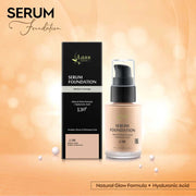 Serum Foundation with Fusion of Natural Pigments and Hyaluronic Acid- 2.1 Medium - Buy Natural Cosmetics Online