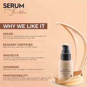 Serum Foundation with Fusion of Natural Pigments and Hyaluronic Acid-3.1 Dark