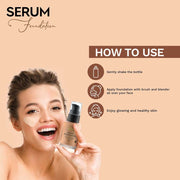 Serum Foundation with Fusion of Natural Pigments and Hyaluronic Acid-3.1 Dark