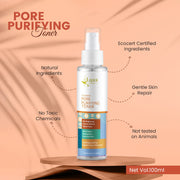 18 Herbs Pore Purifying Toner,Ultimate Detox Solution, Cleanse The pores and makeup remover- 100 ml