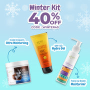 Winter Care Kit (1 Face and Body Moisturiser + 1 SPF 50+ Hydro Gel Sunscreen + 1 Cold Cream)
