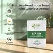 Aloe Vera Soap with 9 Herbs Handmade Premium Bathing Soap,125g