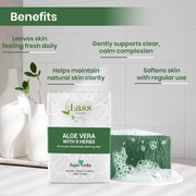 Aloe Vera Soap with 9 Herbs Handmade Premium Bathing Soap,125g