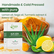 Aloe Vera Soap with 9 Herbs Handmade Premium Bathing Soap,125g