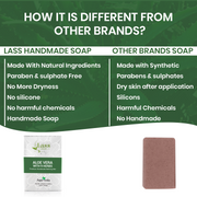 Aloe Vera Soap with 9 Herbs Handmade Premium Bathing Soap,125g